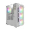 Gamdias Aura Gc1 Elite Wh Mesh Rgb Atx Mid Tower Cabinet White