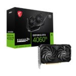 MSI RTX 4060Ti Ventus 2X Black OC 8GB Graphics Card,(RTX 4060 Ti VENTUS 2X BLACK 8G OC)
