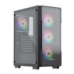 COCO SPORTS Core 200M Gaming Cabinet, Mid ATX - Black