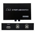 2 Ports USB Switch for 2 PC Share 1 USB Device Printer