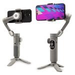 IZI GO-X Smartphone Handheld Gimbal Stabilizer, 3-Axis, OLED Display, LED Fill Light, Wireless Charge Pad, Android, iPhone, Live Video, Instagram, YouTube, Shot Guide, Smart AI Track, Portable Gimbal