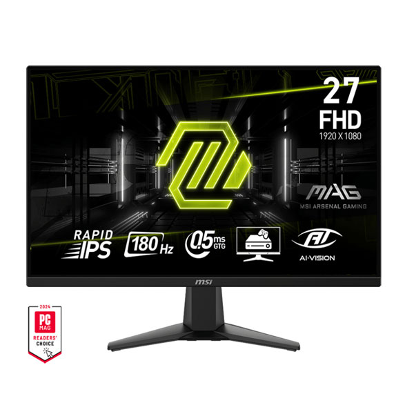 Home 19 MSI MAG 275F 27 Inch,180Hz,115%sRGB,Eye-careU,Dual HDMI,Display Port,Bezel-less,Eyesafe,VESA MediaSync, Brightness Intelligence,Low Blue Light+, VESA Wall mountable(Black) Gaming Monitor