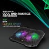 Cosmic Byte Wind RGB Laptop Cooling Pad, Dual 120mm RGB Fans,Supports up to 15.6″ Laptops - Image 2