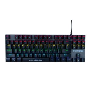 Cosmic Byte CB-GK-25 Pandora TKL Mechanical Keyboard Upgraded with Swappable Outemu Red Switches & Rainbow LED (Black/Grey)