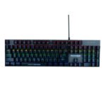 Cosmic Byte CB-GK-27 Vanth Mechanical Keyboard Upgraded with Swappable Outemu Blue Switches and Rainbow LED (Black/Grey)