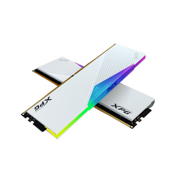 Adata XPG Lancer RGB 32GB (16GBX2) DDR5 5200MHz RAM- White(AX5U5200C3816G-DCLARWH)