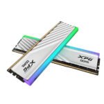 Adata XPG Lancer Blade RGB Series 32GB (16GBx2) DDR5 6000MHz Desktop Memory (White) (AX5U6000C3016G-DTLABRWH)