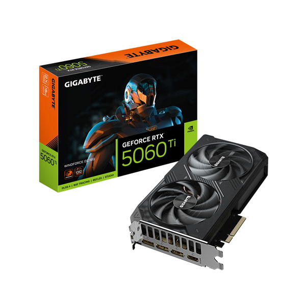 Gigabyte GeForce RTX™ 5060 Ti WINDFORCE OC 16G(GV-N506TWF2OC-16GD)