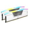 Corsair Vengeance RGB White 32GB (16GB x 2) 6000MHz DDR5 RAM(CMH32GX5M2E6000Z36W)