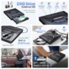 EVM USB 3.0 & Type C External CD DVD Writer RW Optical Drive CD/DVD ROM +/-RW, SD/TF Card Reader Ports, USB-C Hub for Laptop, PC, Desktop – 1 Year Warranty (EVM-EXT-CD-01) - Image 3