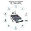 EVM USB 3.0 & Type C External CD DVD Writer RW Optical Drive CD/DVD ROM +/-RW, SD/TF Card Reader Ports, USB-C Hub for Laptop, PC, Desktop – 1 Year Warranty (EVM-EXT-CD-01) - Image 2