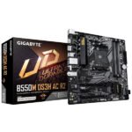 GIGABYTE B550M DS3H AC R2 (Wifi) Ultra Durable Motherboard with Pure Digital VRM Solution, PCIe 4.0 x16 Slot, Dual PCIe 4.0/3.0 M.2 Connectors, Realtek GbE LAN, Smart Fan 5 with FAN STOP,  RGB FUSION 2.0, Q-Flash Plus