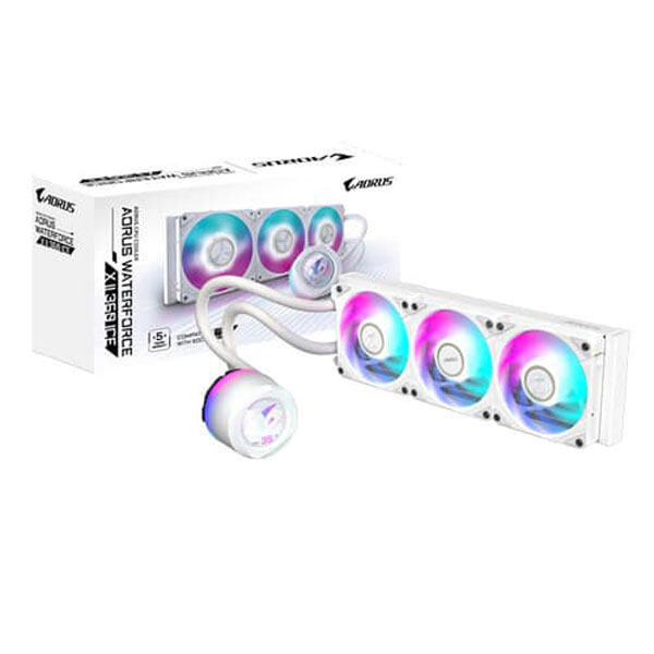 Gigabyte Aorus Waterforce X II 360mm ICE ARGB White CPU Liquid Cooler White(AORUS-WATERFORCE-X-II-360-ICE)