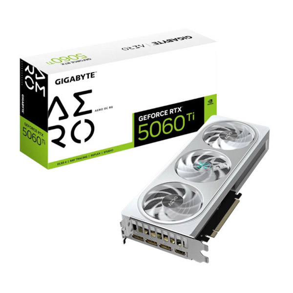 Gigabyte RTX 5060 Ti Aero OC 8GB GDDR7 Graphics Card,(GV-N506TAERO-OC-8GD)