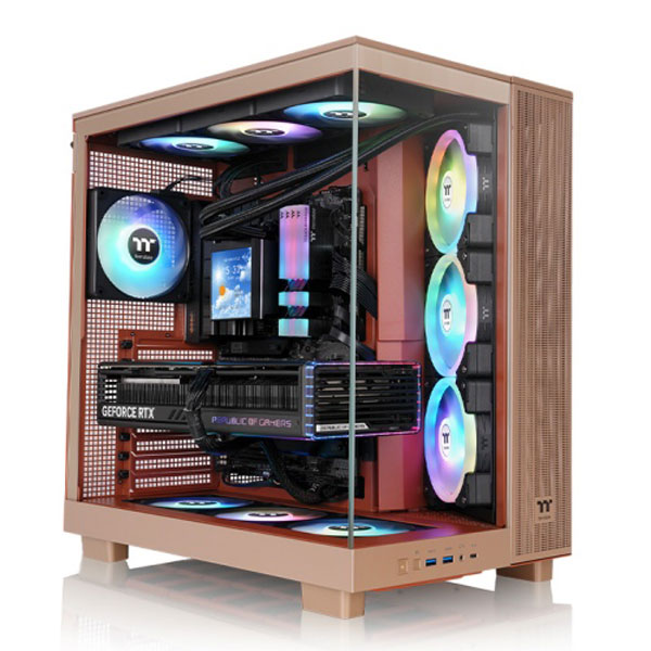 Thermaltake View 380 XL TG ARGB Gravel Sand ATX Mid Tower Cabinet,(CA-11E-00MGWN-00)