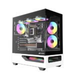 Ant Esports Crystal Spectra Mid Tower Gaming Cabinet Black