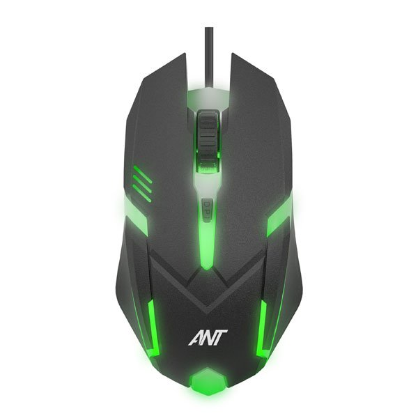 Ant GM46 2400DPI RGB Wired Gaming Mouse Black