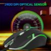 Ant GM46 2400DPI RGB Wired Gaming Mouse Black - Image 3