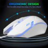 Ant Esport GM46 2400DPI RGB Wired Gaming Mouse White - Image 6