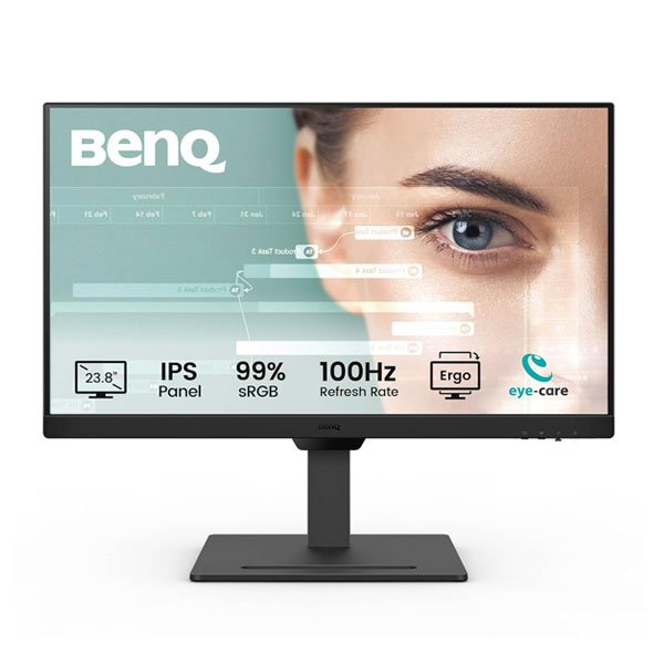 BenQ GW2490T 24 Inch 100Hz 99% sRGB Ergonomic Eye-Care Home Office Monitor