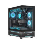 Ant Esports Crystal X6 Pro ATX Mid Tower Cabinet With Type-C Black