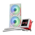 Dawg L240 AIO ARGB 240mm White CPU Liquid Cooler (L240AIO-WHITE)