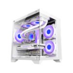 Ant Esports crystal Z2 Mid-Tower Micro-ATX, Mini-ITX White Cabinet