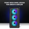 Ant Esports 205 Mini 6F ARGB Black M-ATX Cabinet - Image 2