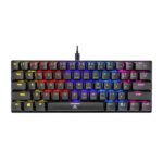Ant Esports MK1200 Mini Mechanical Wired Mechanical Gaming Keyboard black Hot-Swappable Per-Key RGB Red Outemu Switche