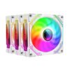 Ant Esports Sciflow 3x120mm ARGB White Case Fan Kit