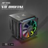 Ant Esports V8 Digital ARGB 120mm Dual Tower CPU Air Cooler with Temperature Display(V8-DIGITAL-ARGB) - Image 2