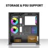 Ant Esports Crystal Z3 ARGB ATX Mid Tower Cabinet - Image 7