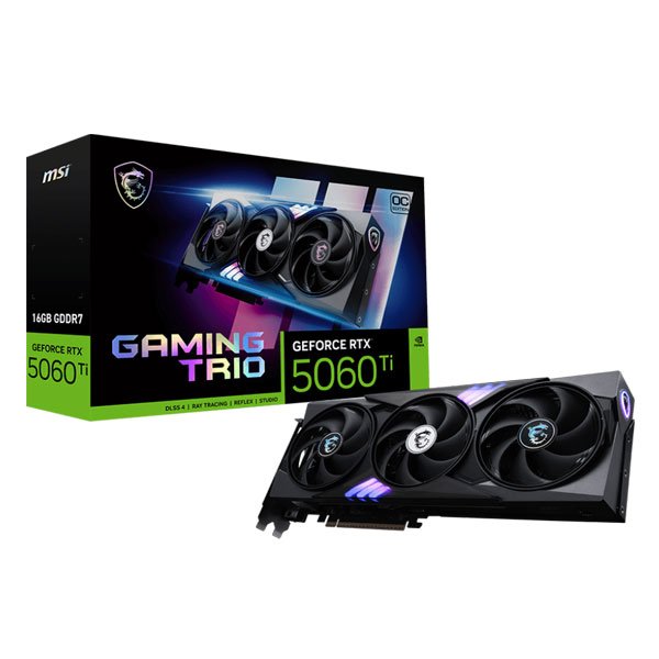 MSI RTX 5060 Ti Gaming Trio OC 16GB GDDR7 Graphics Card(G506T-16GTC)