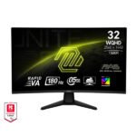 MSI MAG 32CQ6F 32 Inch (2560*1440) WQHD 180Hz Curved Gaming Monitor