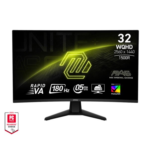 MSI MAG 32CQ6F 32 Inch (2560*1440) WQHD 180Hz Curved Gaming Monitor