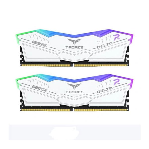 TEAMGROUP Delta RGB DDR5 White 32GB (16GB x 2) 6000MHz RAM(FF4D532G6000HC30DC01)