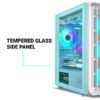Ant Esports 205 Mini 6F ARGB White M-ATX Cabinet - Image 6