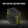 Ant Esports Crystal ARC ARGB Black ATX Mid Tower Cabinet - Image 5