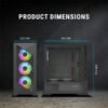 ANT Esports ICE 270G 6F ARGB ATX Mid Tower Cabinet - Image 8
