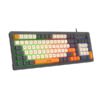 Ant Esports MK800 Pro Membrane wired Gaming Keyboard (Grey, Beige, Orange) - Image 4