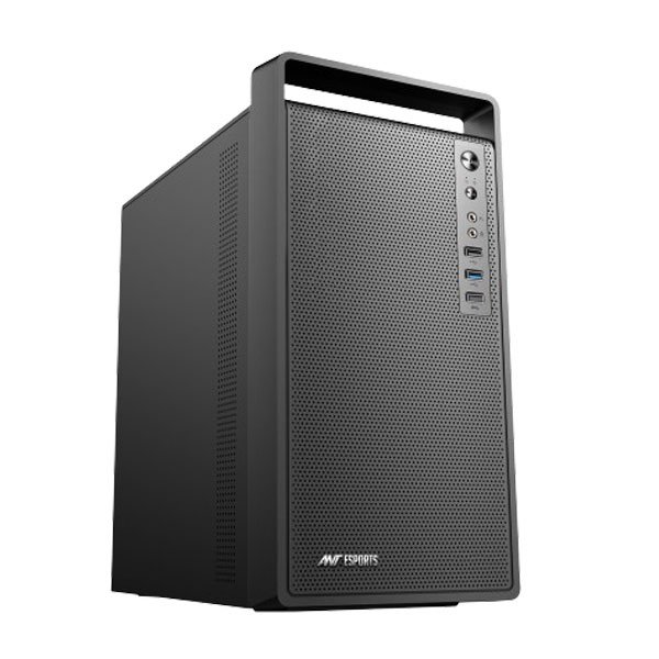Ant Esports Si11 Mid-Tower Micro-ATX, ITX Black Cabinet