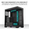 ANT Esports Crystal X7 ARGB ATX Mid Tower Black Cabinet - Image 12