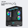 Ant Esports Crystal X6 Digital Mid Tower (E-ATX/ATX/M-ATX/M-ITX) Black Cabinet with 6x120mm Fans with LCD Display - Image 2