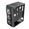 Ant Esports ICE-300 Mesh V2 Mid Tower ATX, Micro-ATX, Mini-ITX Black Cabinet - Image 4